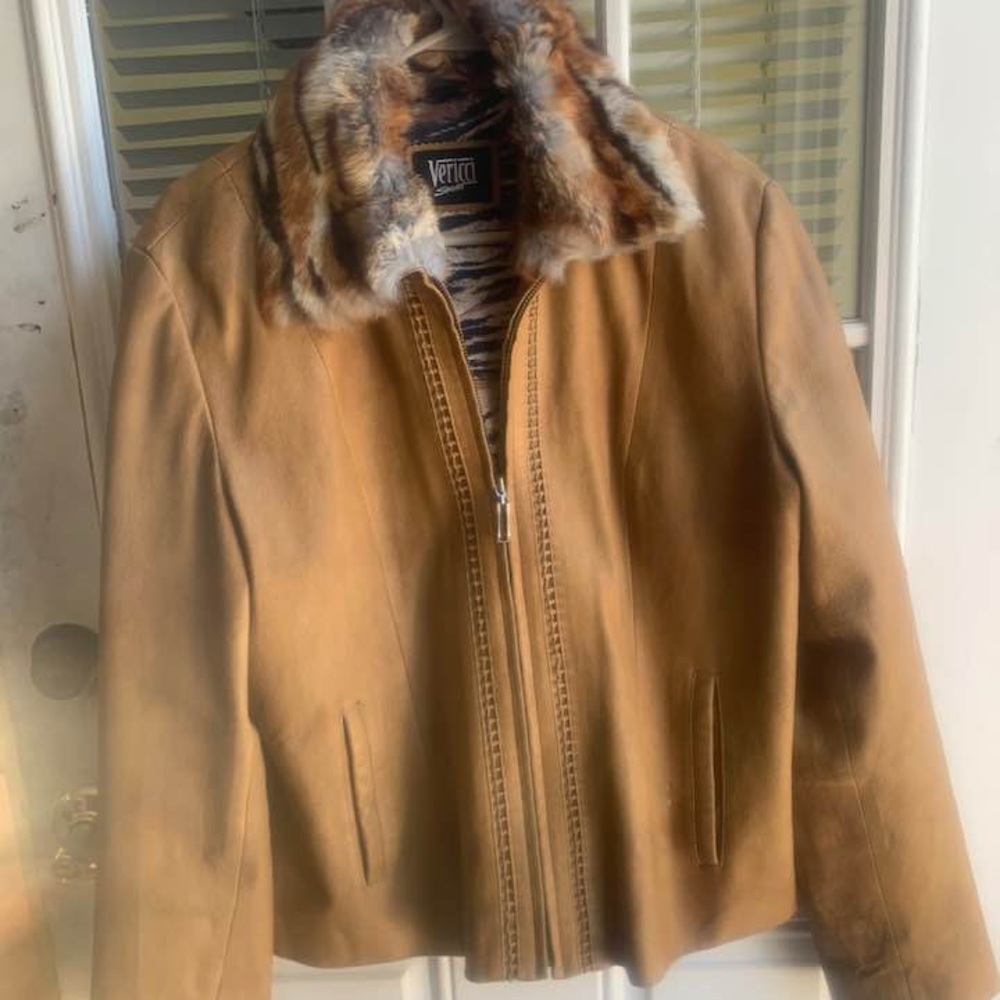 VERICCI SPORT Genuine Leather Fur Lined Jacket XL